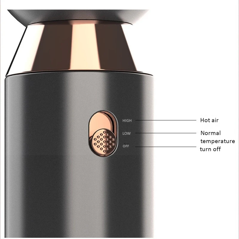 

HOT-Professional Hair Dryer, Leafless Hair Dryer Blow Dryer for Fast Drying, Lightweight Low Noise Small Hair Dryer