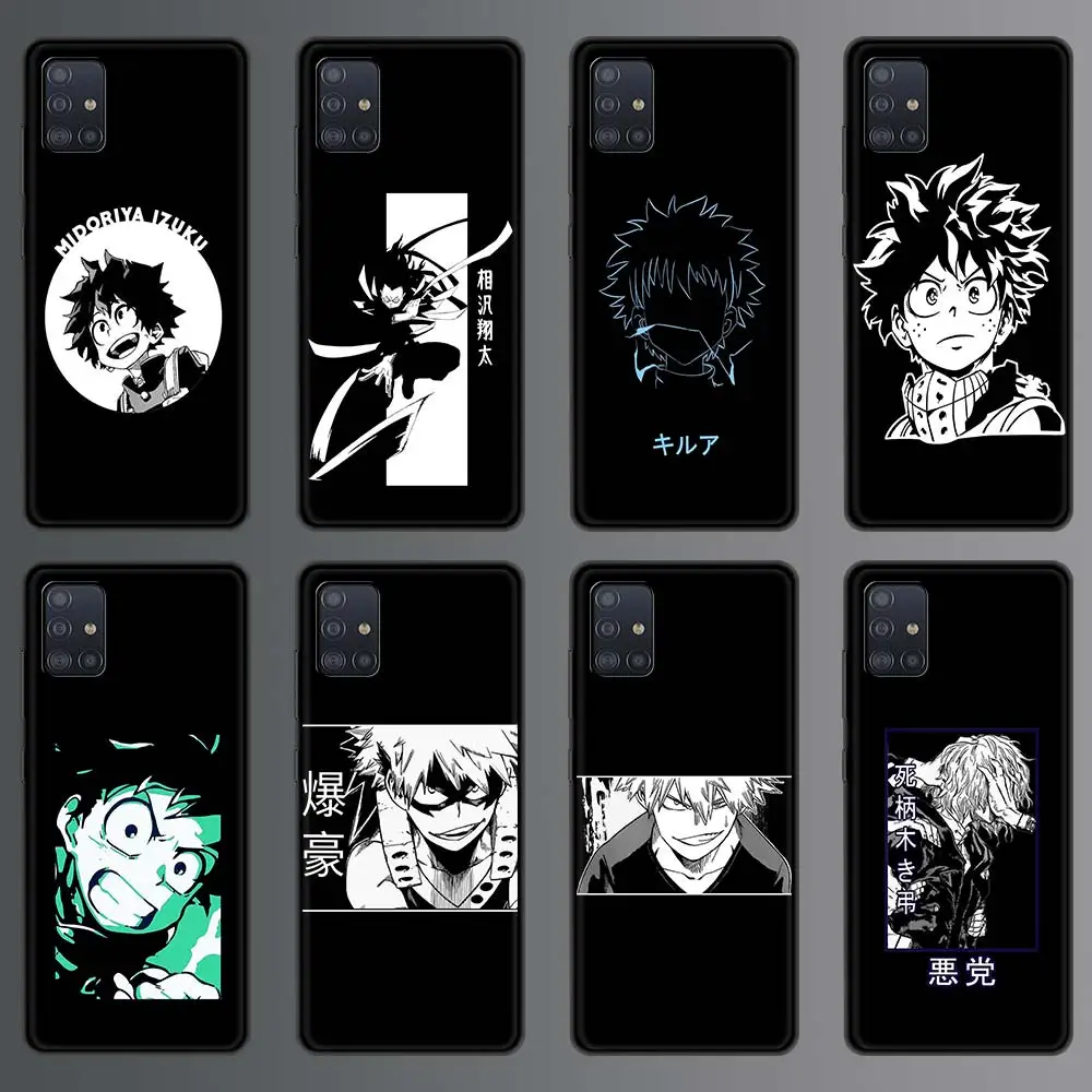 

My Hero Academia deku bakugou Phone Case for Samsung Galaxy A51 A71 A50 A21s A31 A10 A41 A20e A70 A30 A11 A40 A12 Silicon Cover