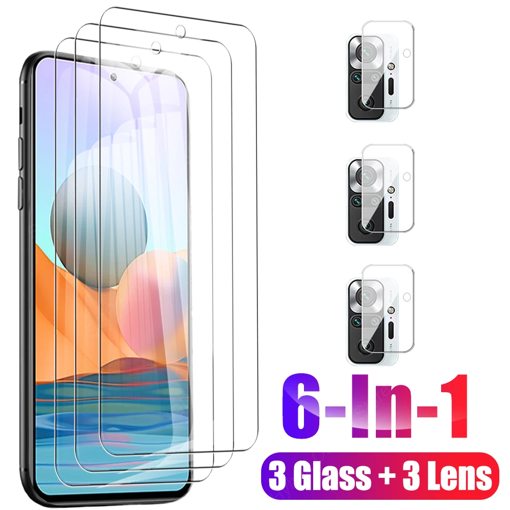 

6 In 1 Screen Protector Tempered Glass For Xiaomi Redmi Note 10 Pro Camera Lens Note10 Pro Max 10pro Note10pro Protective Film