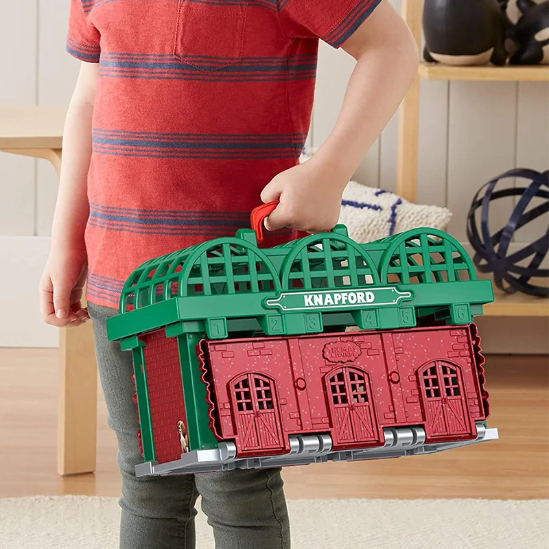 Thomas and Friends Metal Engine Knapford Station DIy Assembled Track Train Toy Set Boy Educational Christmas Gift GHK74 | Игрушки и