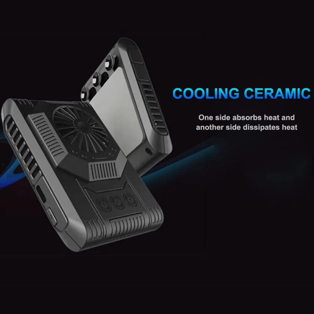 

Stiger Mobile Phone Game Cooler Rechargeable Cooling Fan Radiator Fan For IPhone For IPad Android