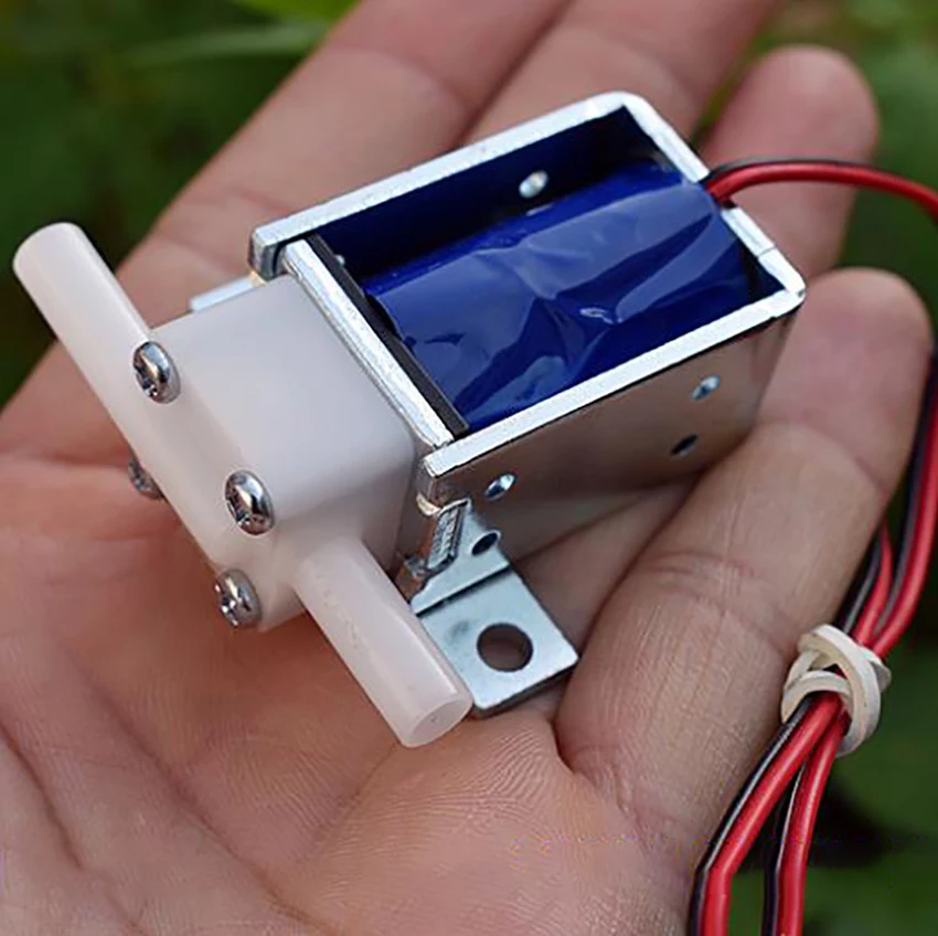 Нормально закрытый Миниатюрный электромагнитный клапан 12 В постоянного тока 0 24