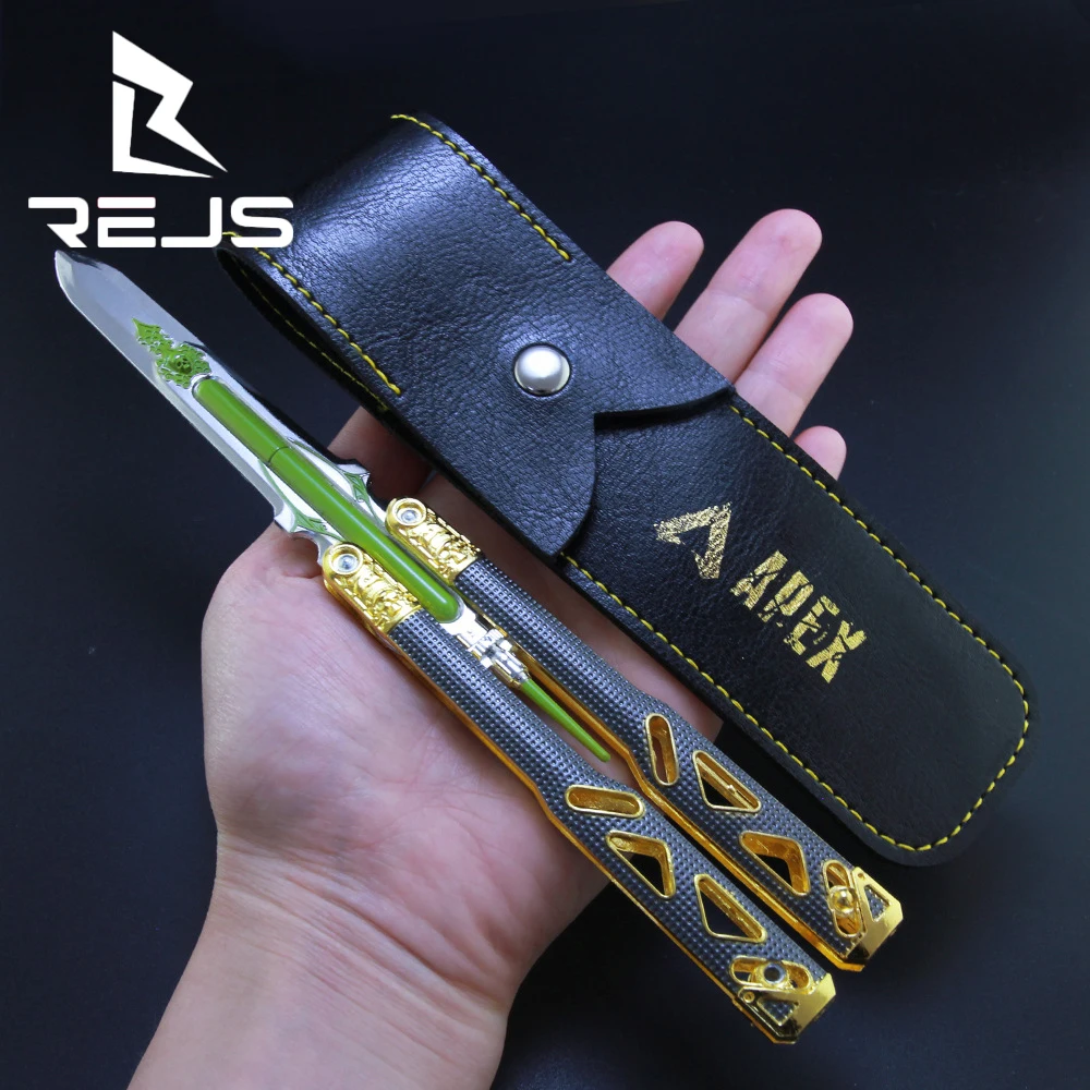 Тренировочный нож бабочка складной клинок из нержавеющей стали Apex Hero без лезвия
