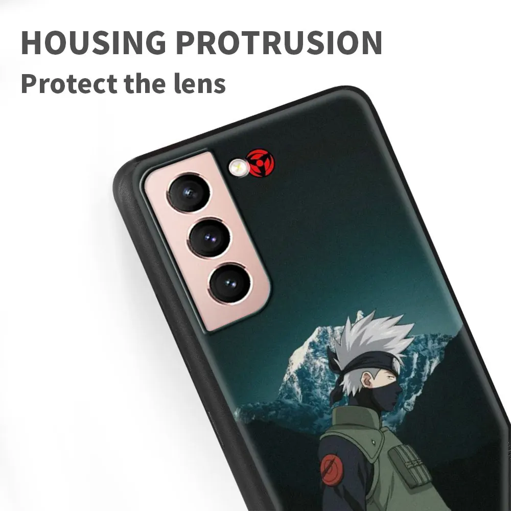Ultrathin Soft Smartphone Case For Samsung Galaxy S20 FE S21 Ultra S10 Lite S9 S8 Plus Luxury Black Cover Hatake Kakashi Anime | Мобильные