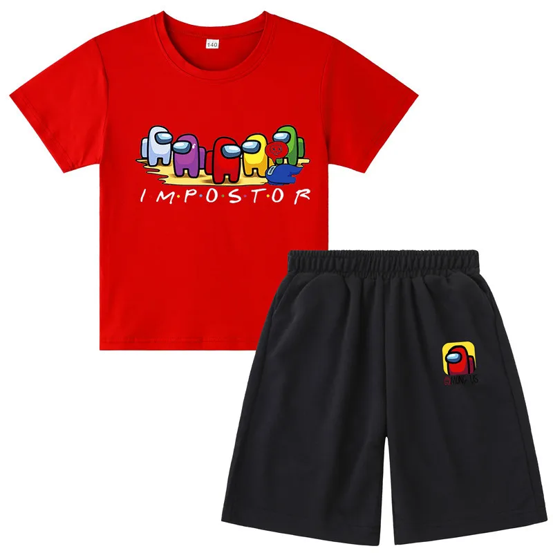 

2021 Summer Children Suits For Boys And Girls Short Sleeve Sets For Baby Boys Two Clothes T-shirt+Shorts Sets children Clothing