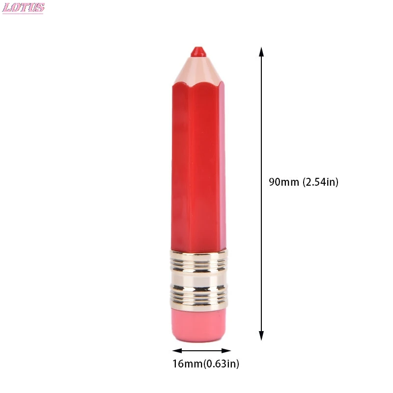 

Empty Lip Gloss Tube Container Clear Lip Balm Tubes Pencil Shape Lipstick Refillable Bottles Lipgloss Packing Bottles 5PCS