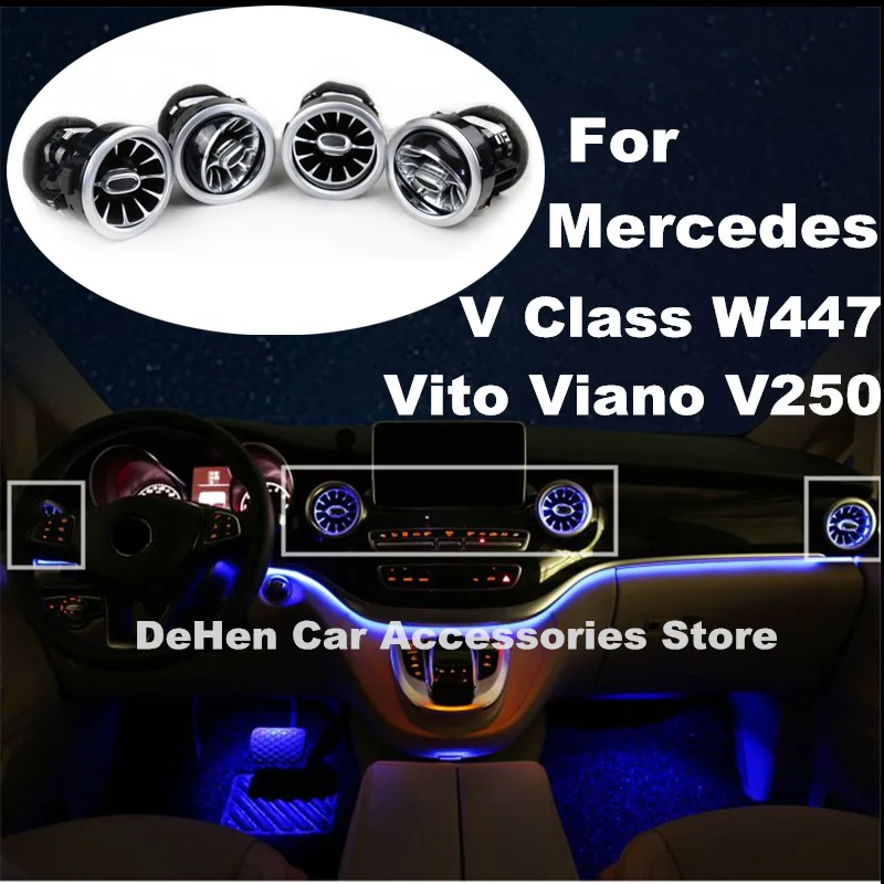 Светодиодный воздуховыпускное отверстие для Benz V класса W447 Вито V250 центральной