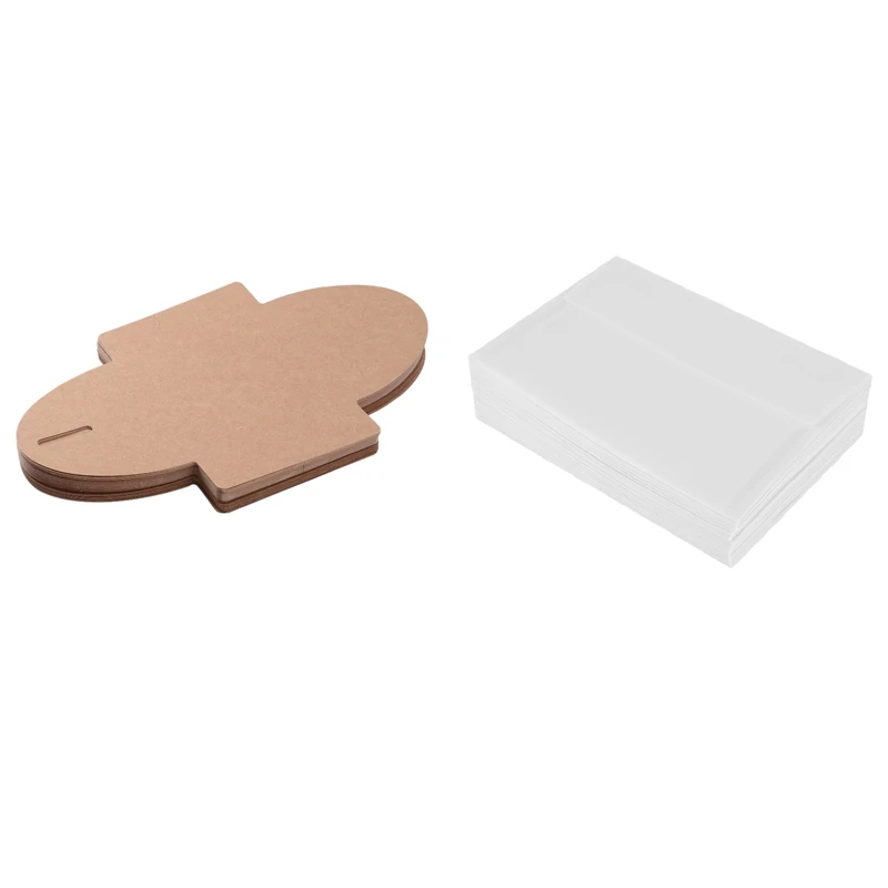 

150 Pcs Vellum Envelopes Diy Multifunction Gift Card Envelope, 50 Pcs Brown & 100 Pcs White