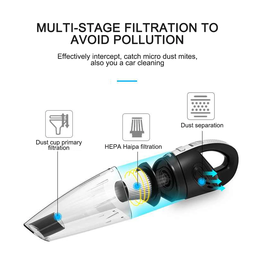 

Wireless Vacuum Cleaner Led Light 120w High Power Dry Wet Portable Handheld Cordless Car Vacuum Cleaner