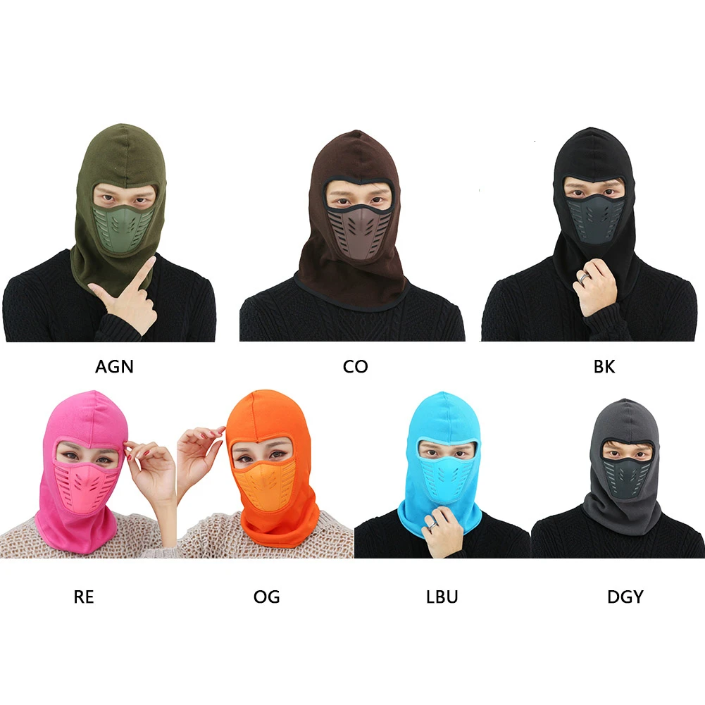 Уличная Зимняя Маска для езды на велосипеде мужчин и женщин Флисовая теплая