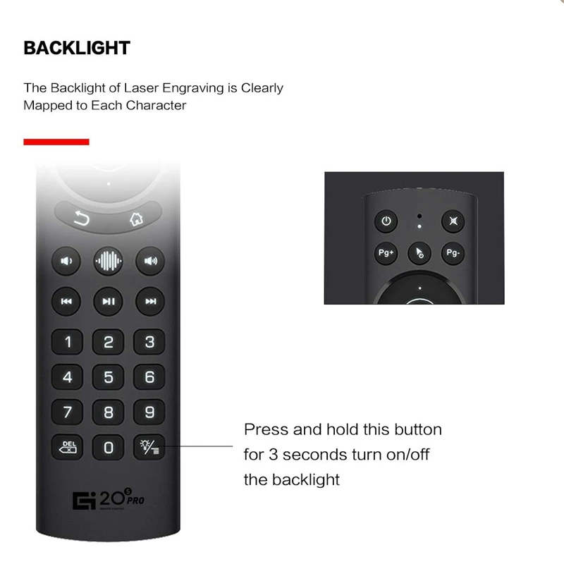 

G20S Pro Smart Remote Control Home Air Mouse 2.4G IR Voice Gyroscope for Google Assistant Android TV Box Netflix