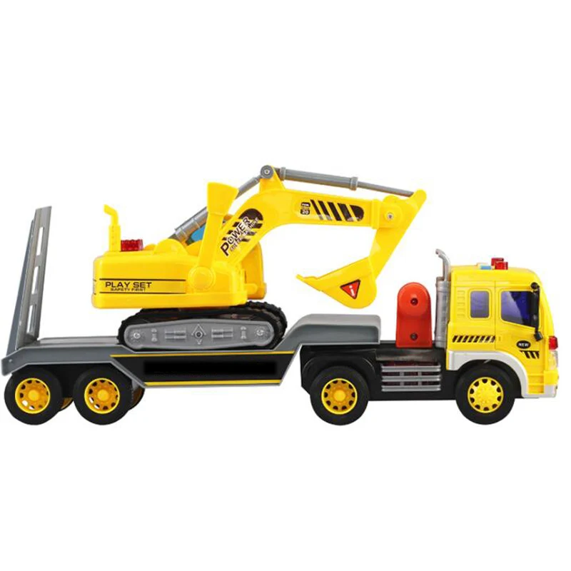 Детская игрушка имитация инерционный грузовик транспортный экскаватор детские