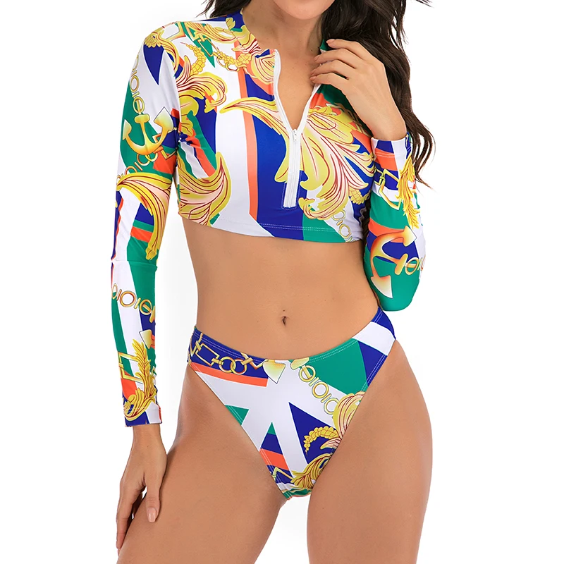 Сексуальный купальник на молнии в африканском стиле для женщин бикини 2020 с