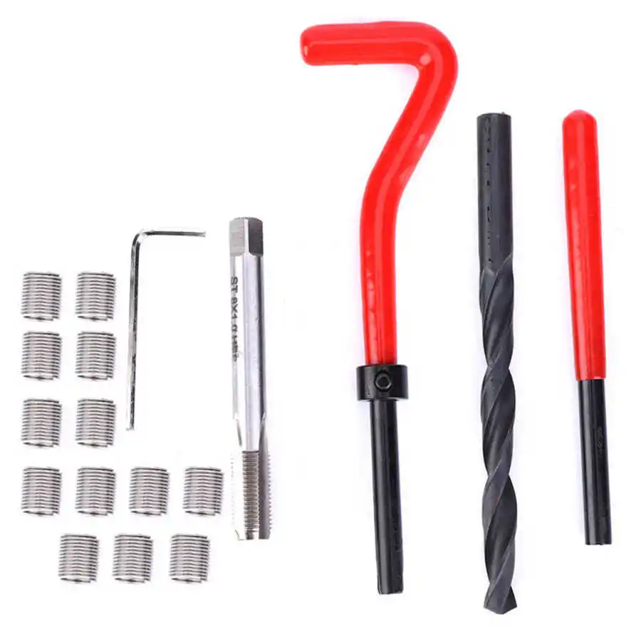 Комплект вставок для ремонта резьбы 20 шт. M8 * 1 Pro инструменты спирали