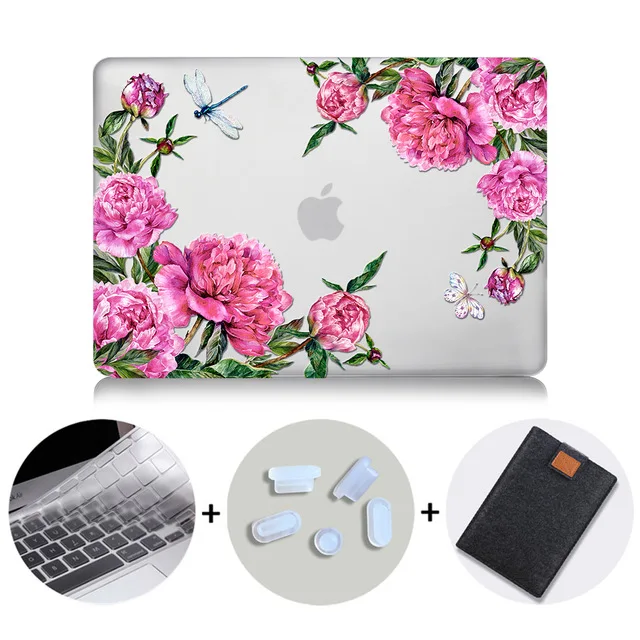 MB01 МТТ Акварель Цветы Crystal Case для Macbook Air 13 дюймов retina A1932 для apple macbook pro 13 15 Touch Bar A1989 A1990 - Цвет: MB01