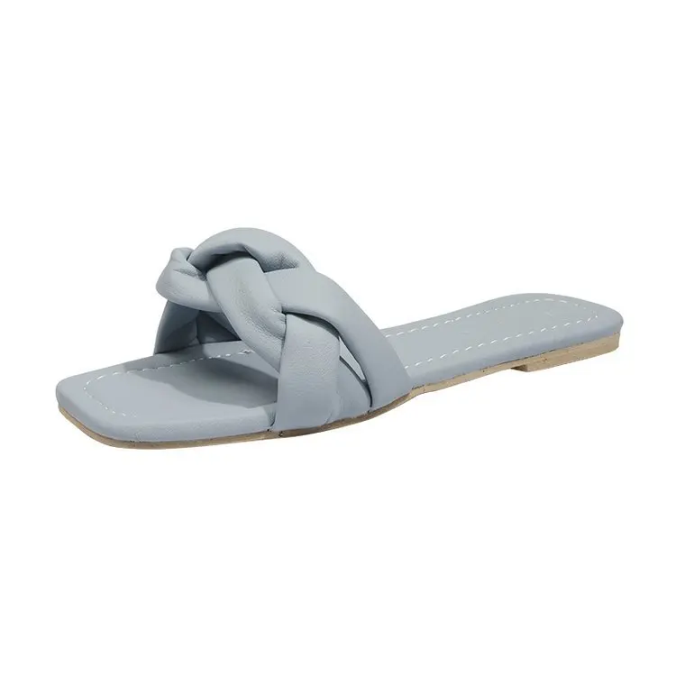 

2021 Female Heels Shoes Women Summer Comfortable Sandals Slip-on Flat Sandals Platform Sandalias Sandalias Mujer 35-44