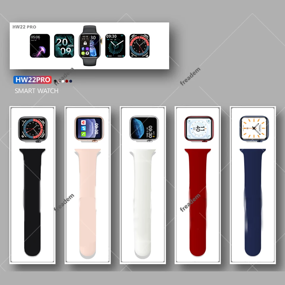 

2021 IWO 13 HW22 PRO Smart Watch 1.75inch Custom Dial Smartwatch Bluetooth Call 44mm Reloj Watches PK W46 W26 Hw12 Hw16 W34 AK76