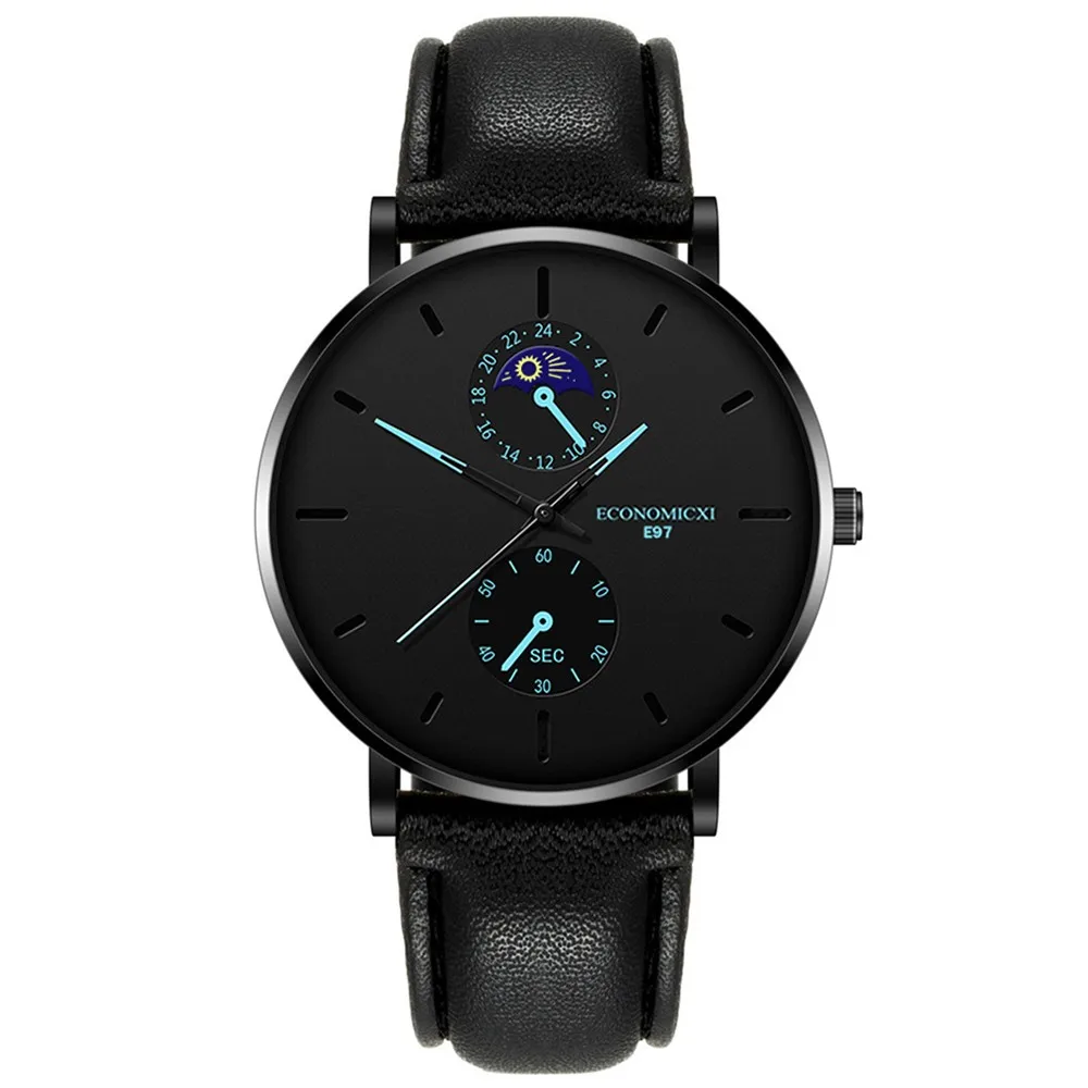 

Men's Watch ECONOMICXI Fashion Watch Women Men Watches Reloj Mujer reloj hombre Luxury Date Wrist Watch Sport Watches Leather