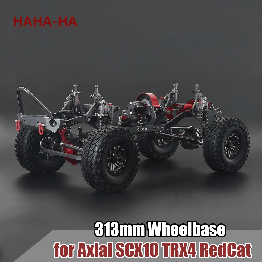 

313mm Wheelbase 4WD Rock Off-Road Assembled All Metal Chassis Set for 1/10 RC Crawler Car Truck SCX10
