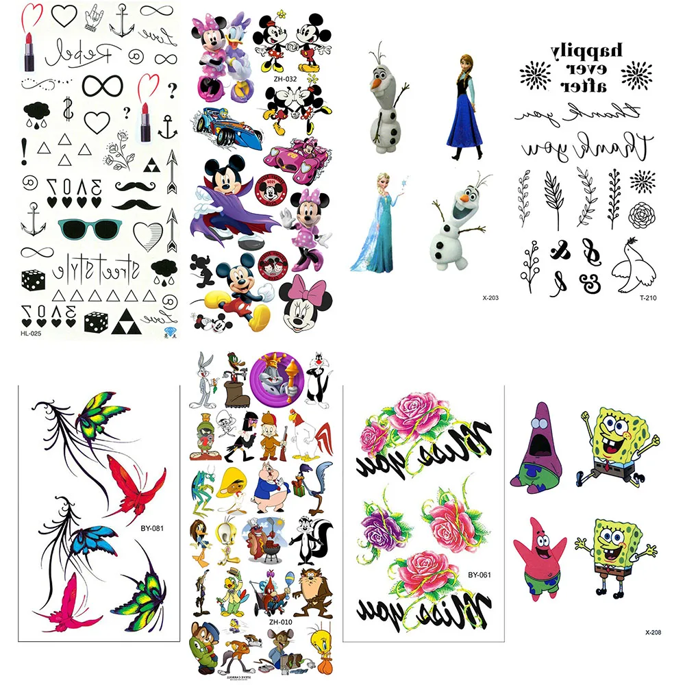 Тату для тела Детские тату водонепроницаемые мужчин временные Стикеры Temp Tato