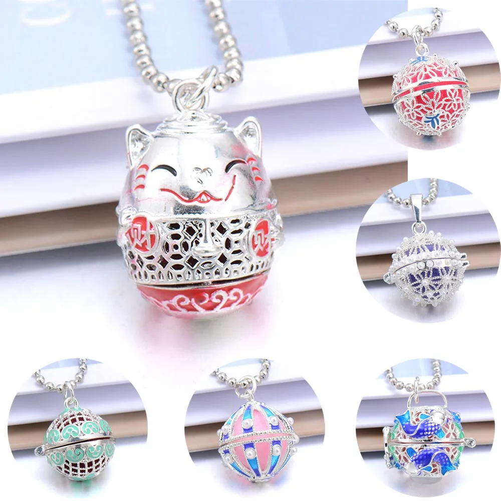 

New Aroma Diffuser Necklace Open Lockets Vintage Aromatherapy Necklace Perfume Essential Oil Diffuser Aroma Pendant Necklaces