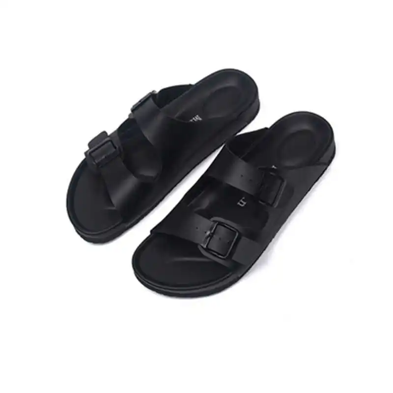 

16style 2020 New Summer Women Slipper PU Leather Fashion Casual Beach Double Buckle Non-slip Outside Slides Shoe PLus size 35-45