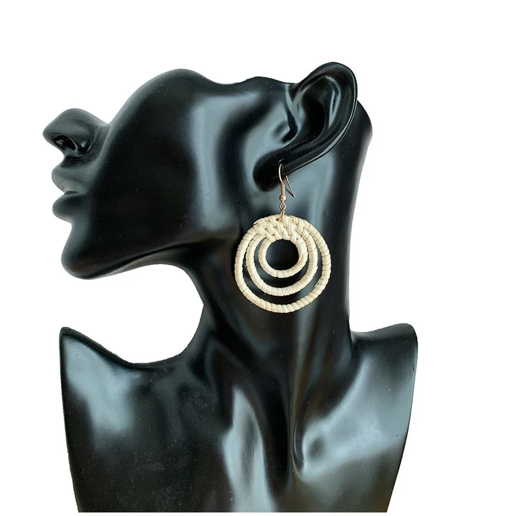 Дропшиппинг Модные женские креативные бамбуковые Ротанговые геометрические