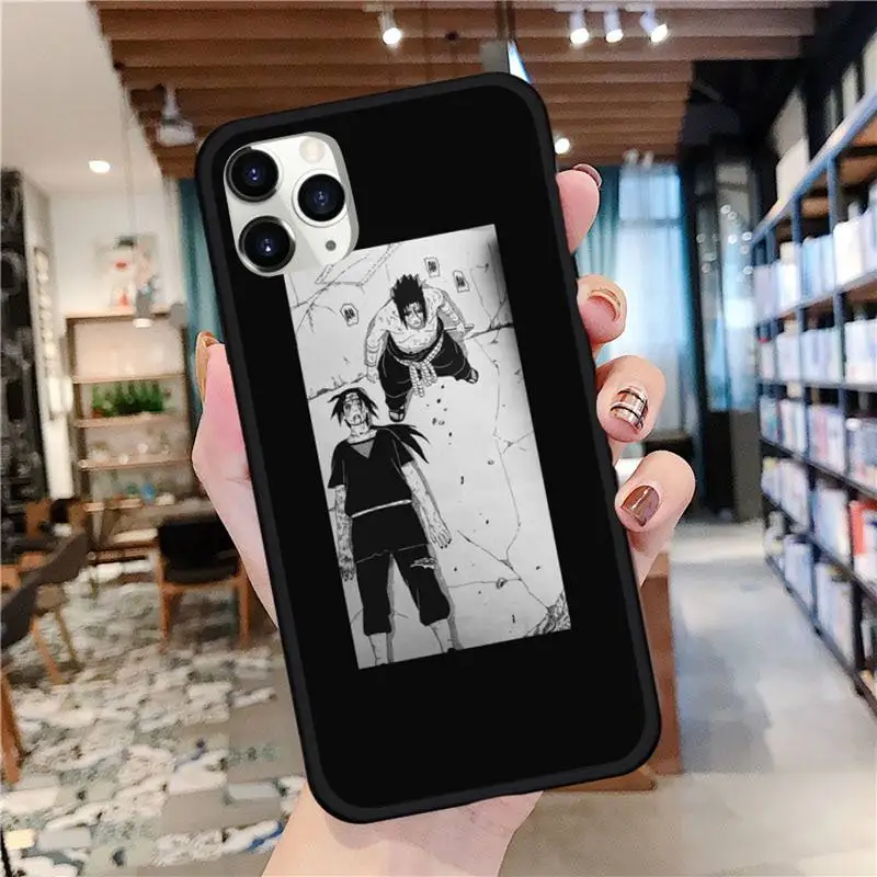 

Japan Anime Naruto black Phone Case for iPhone 11 12 mini pro XS MAX 8 7 6 6S Plus X 5S SE 2020 XR