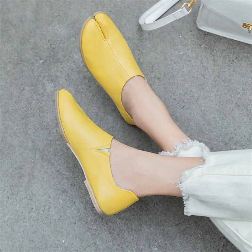 Туфли Meotina женские из натуральной кожи балетки на плоской подошве мягкие лоферы