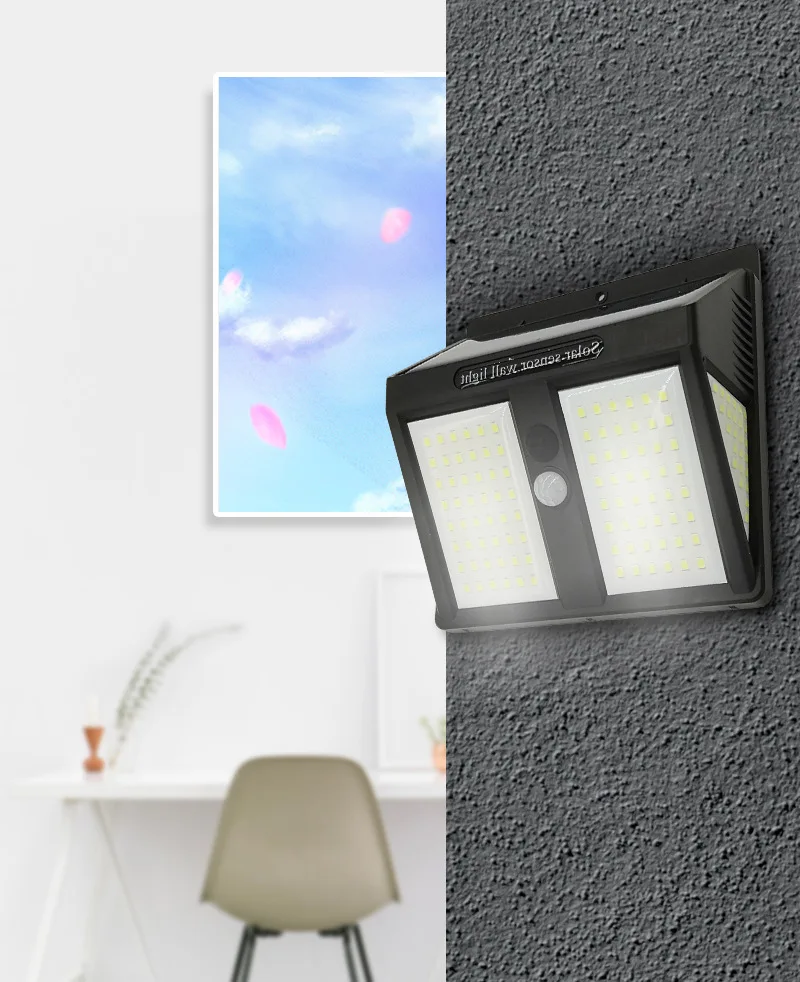 Светодиодный настенный светильник на солнечной батарее водонепроницаемый