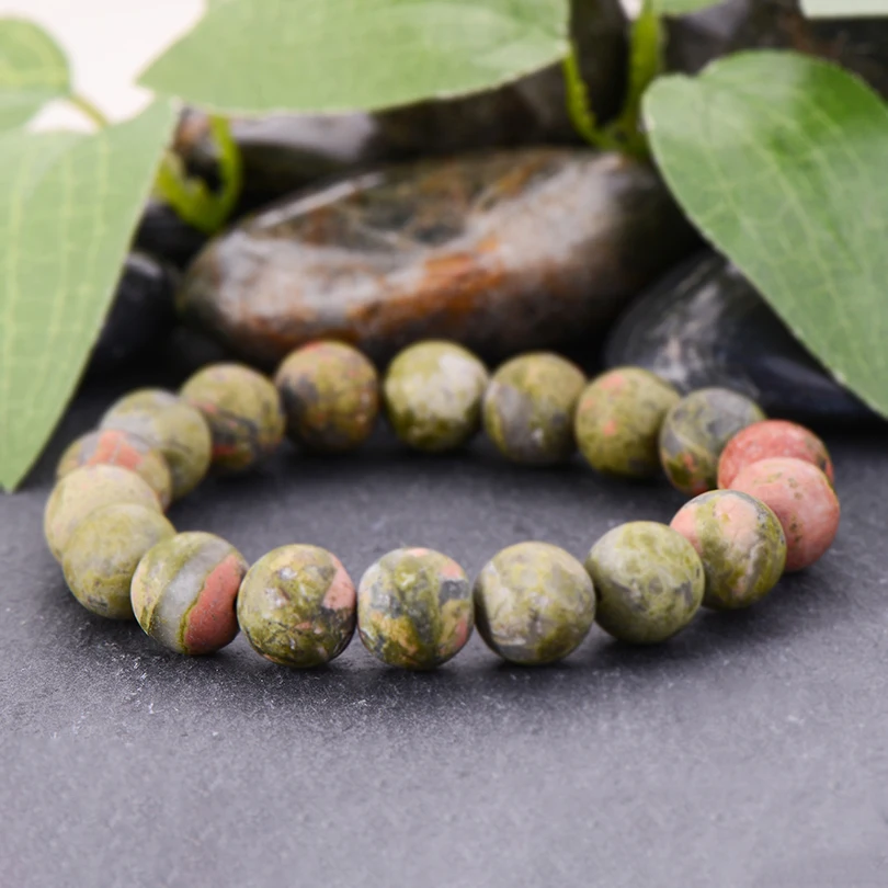 Vintage 10mm Matte Stone Yoga Strand Bracelets Couple Gift Unique Round Beads Boho Bracelet Handmade Men Jewelry Hot Sale | Украшения и