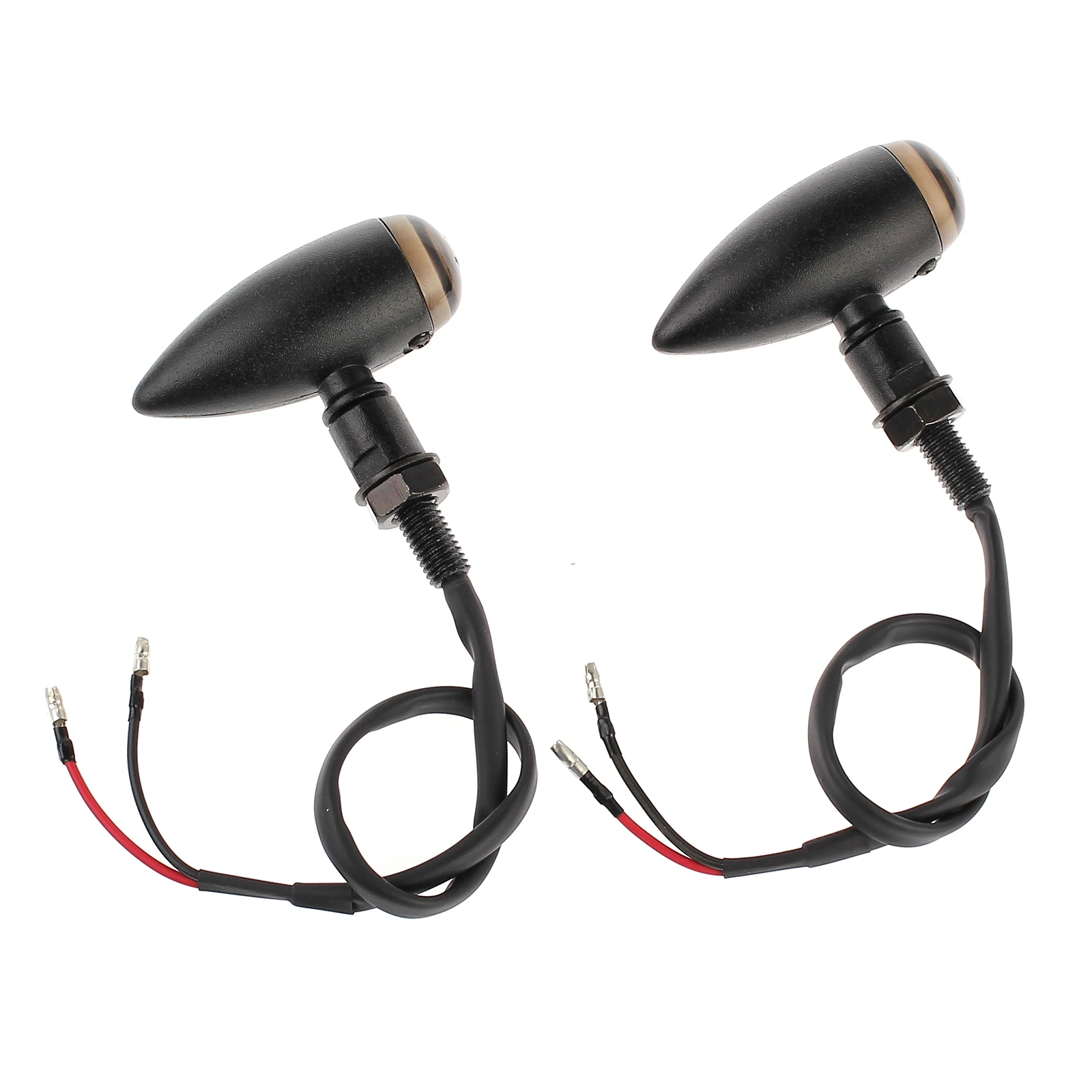 Justech 4x мотоциклетные индикаторы в форме пули поворотники лампы для Harley Chopper Bobber