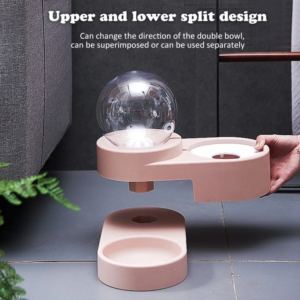 1.8L New Dog Cat Bowl Pet Food Container Water Dispenser Automatic Fountain for Kitten Feeding Basin | Дом и сад