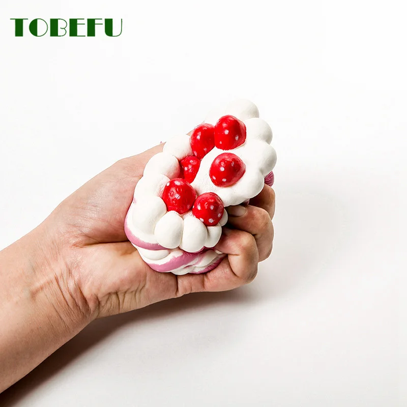 TOBEFU клубничный торт сжимаемые антистресс Новинка кляп Смешные игрушки для