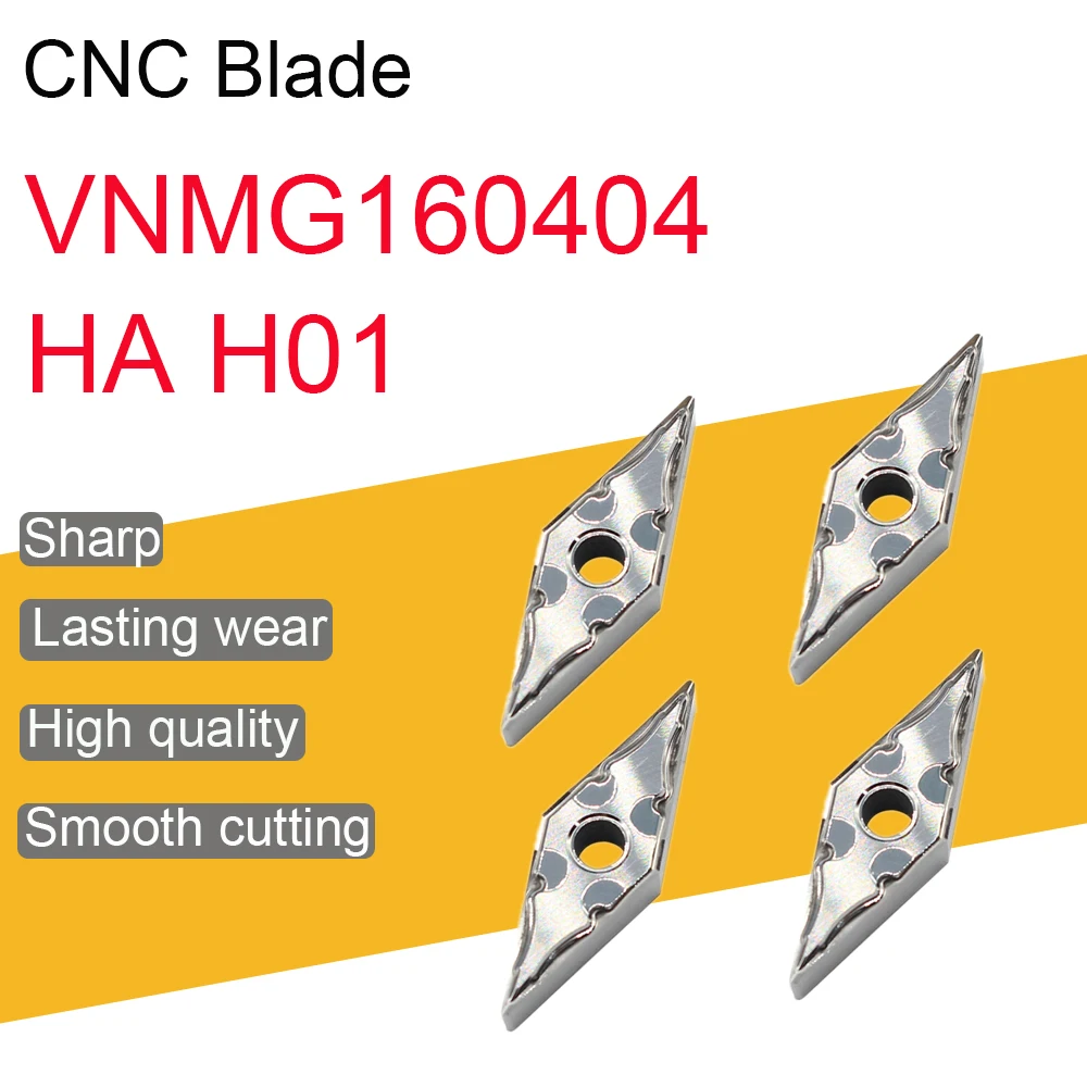 

VNMG160404 HA H01 VNMG 160404 Aluminum Cutter Blade Insert Cutting Tool Turning Tool CNC Tools AL +TIN Alloy Wood