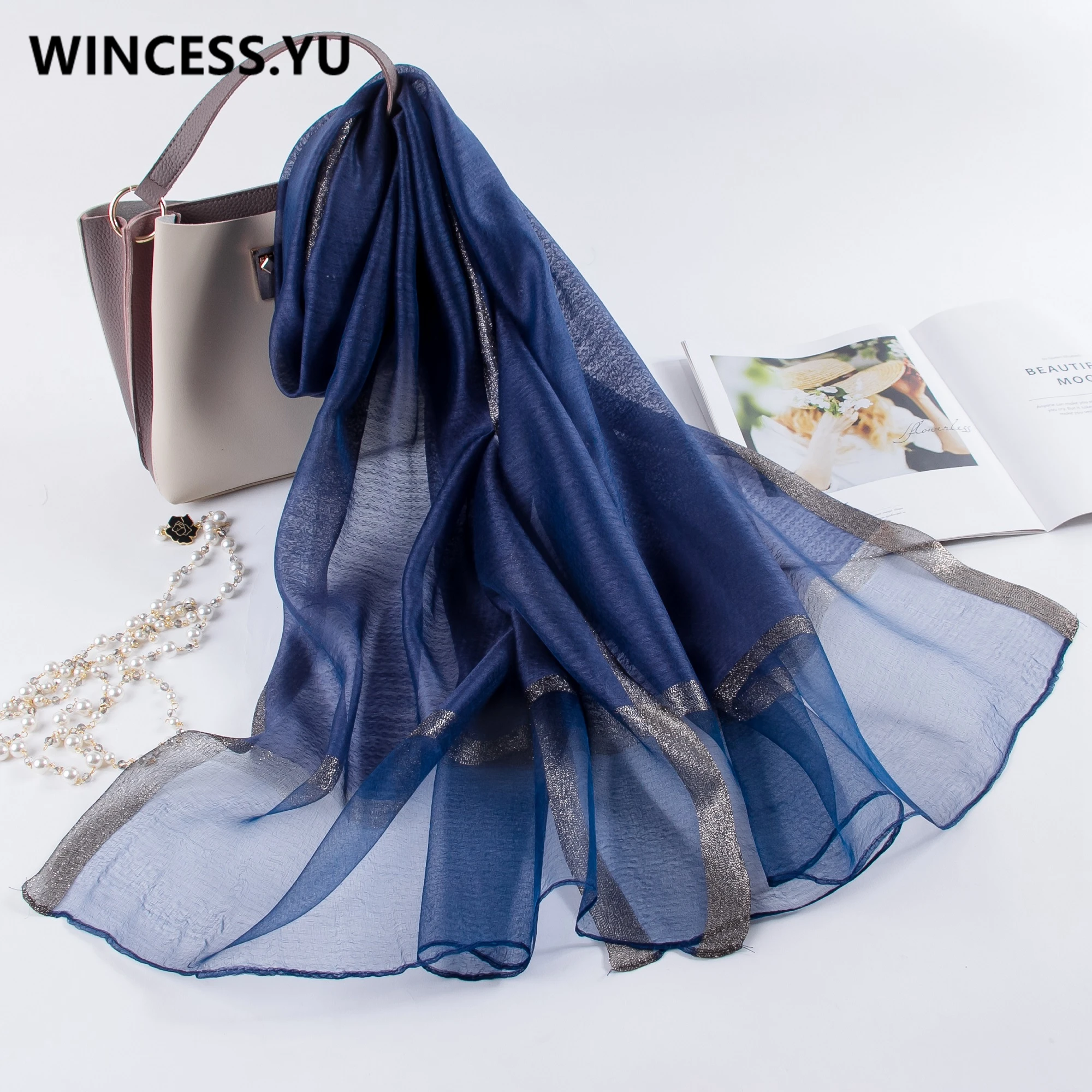 Женский длинный шелковый шарф шали и накидки Прямая поставка весна-лето 2019 |