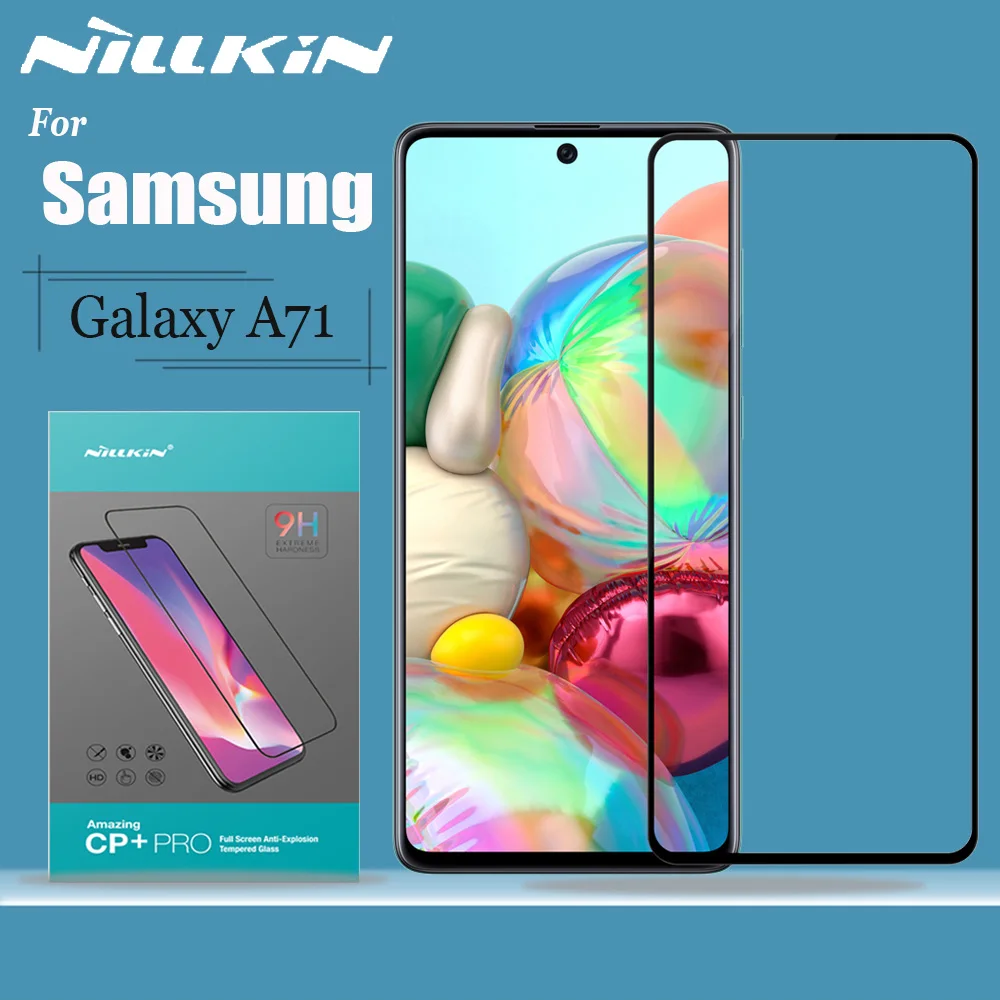 Стекло Nillkin для Samsung Galaxy A71 защита экрана 2.5D полное покрытие защитное закаленное