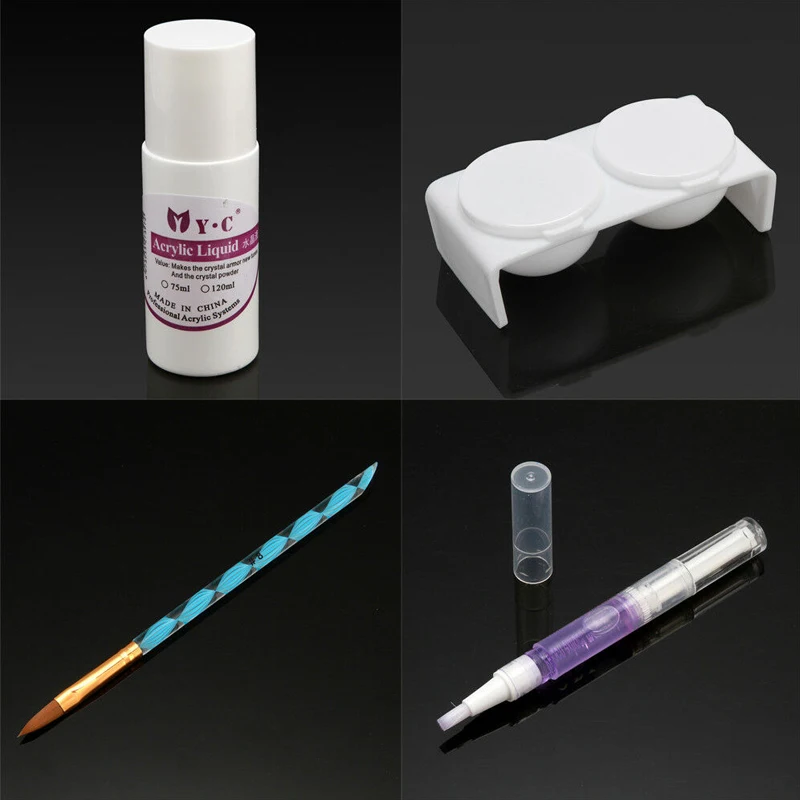 Профессиональный акриловый порошок жидкая Кисть Блеск клипер праймер файл