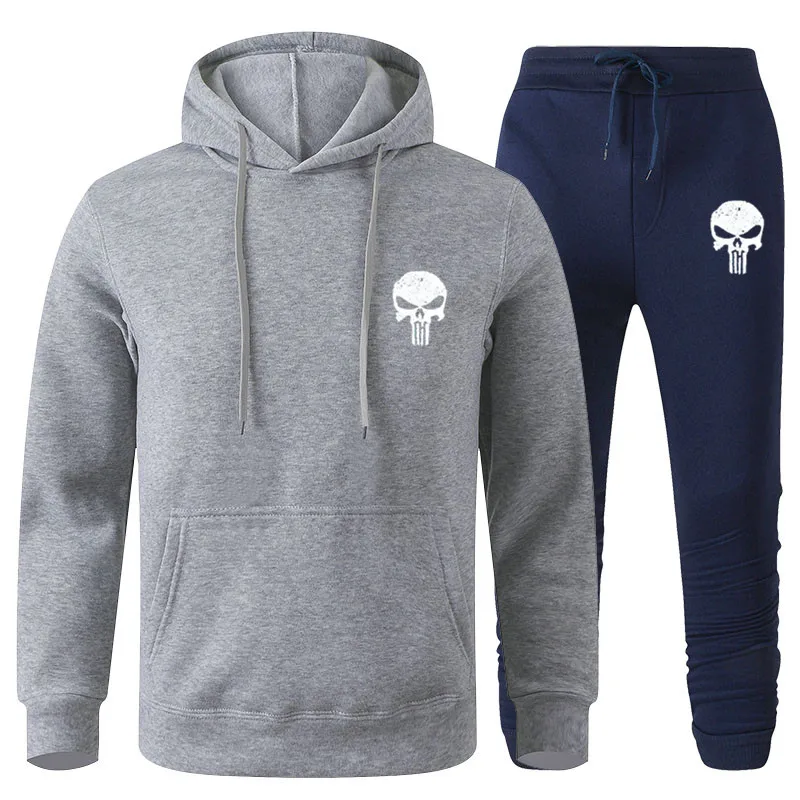 

Men's And Women's Sports Two-Piece Autumn Fashion Printing Pumba Stitching Sweatshirt Autumn And Winter Warm Hip-Hop Style Suit