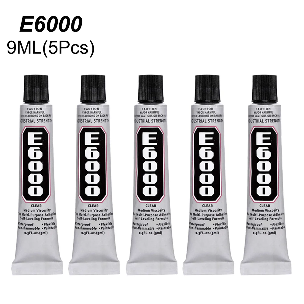 5 шт. 9 мл E6000 Клей для сенсорного экрана стекло дерево ЖК ткань школьные Стразы