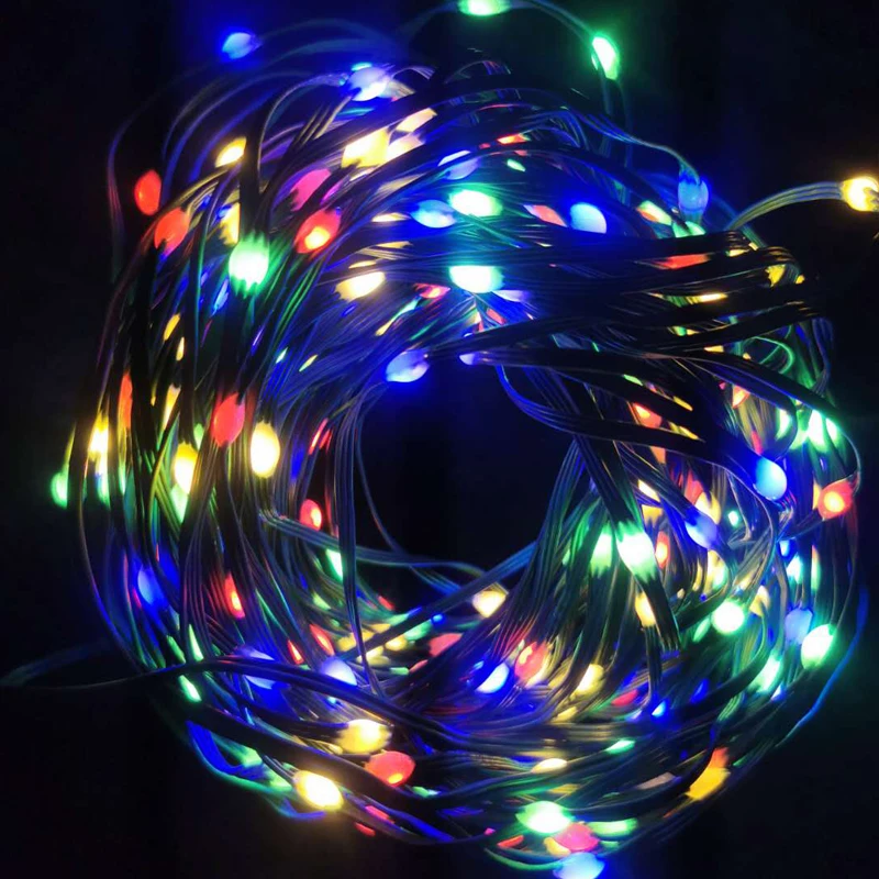 Возможностью погружения на глубину до 30 м 300LED многоцветные гирлянды свет шнура 8