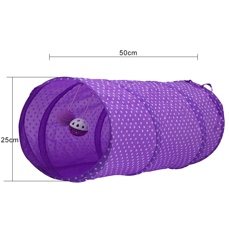 Забавная игрушка туннель для кошек Складные Игрушки туннели котят Обучающие