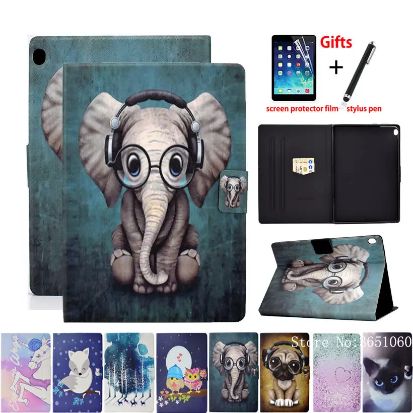 

Чехол для Lenovo YOGA Tab M10 HD 2nd Gen TB-X306X TB-X306F TB-X505F TB-X505X TB-X605F TB-X605L Funda с модным животным Капа + подарок