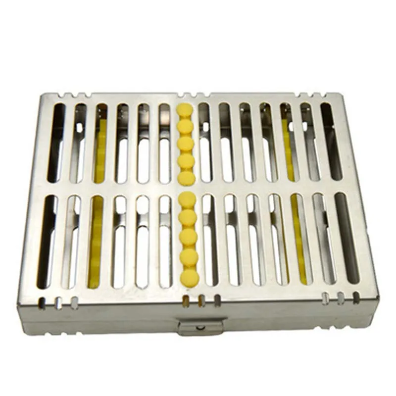 

Dental Sterilization Autoclave Cassette Tray Box Rack Rubber Linker Instrument Clinic Disinfection Holder For 5/10Pcs Surgical