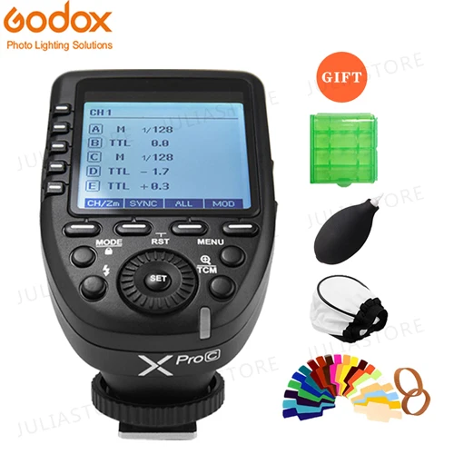 XPro-C for Canon Godox V860II V860II-C X1T-C XPro-C E-TTL HSS 1/8000 литий-ионный аккумулятор вспышка для Canon DSLR - Цвет: XPro-C for Canon
