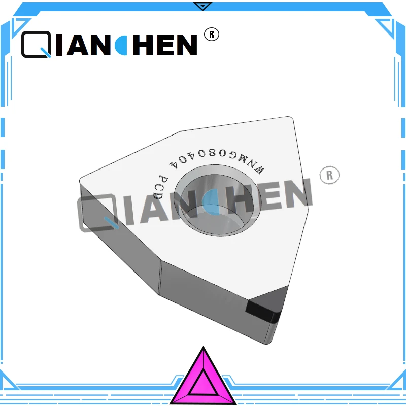 

Ashley NEW 2PCS PCD/CBN Turning Inserts WNMG080404 CNC PCD Diamond Inserts For Lathe Tools