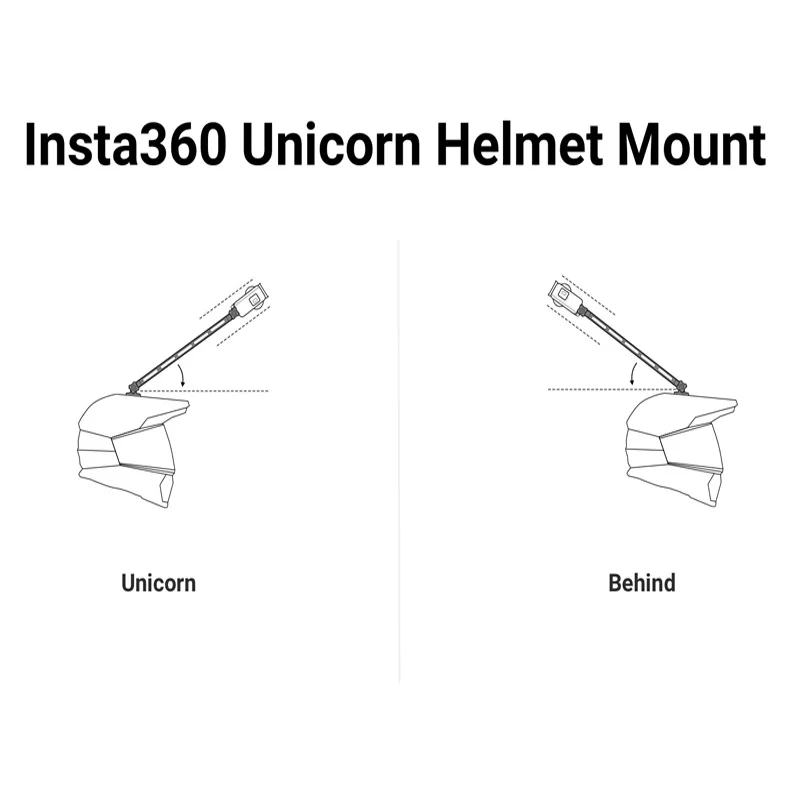 Крепление Insta360 ONE R / X2 для шлема с единорогом GoPro Hero 9 8 7 6 Max DJI экшн катания на лыжах