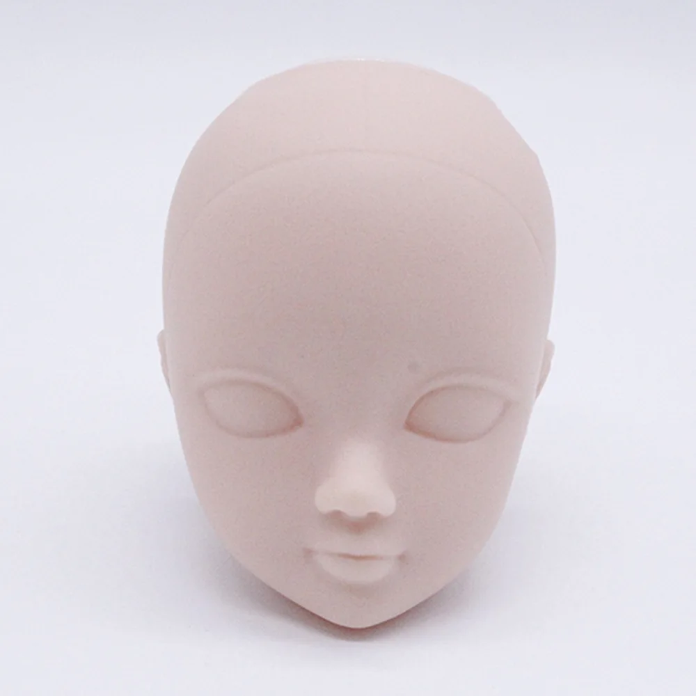 1/6 Мягкие пластиковые головы для практики макияжа Барби куклы BJD сменный макияж DIY