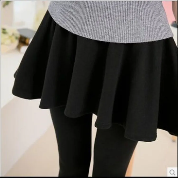 Зимние Бархатные Теплые женские трусы обтягивающие брюки из двух частей