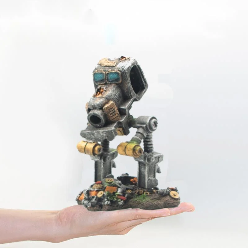 

Aquarium Decoration Fish Tank Landscaping Simulation Mechanical Autobot Ornaments Aquascape Landscape Decor Accessories